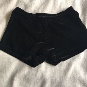 Velvet spandex shorts